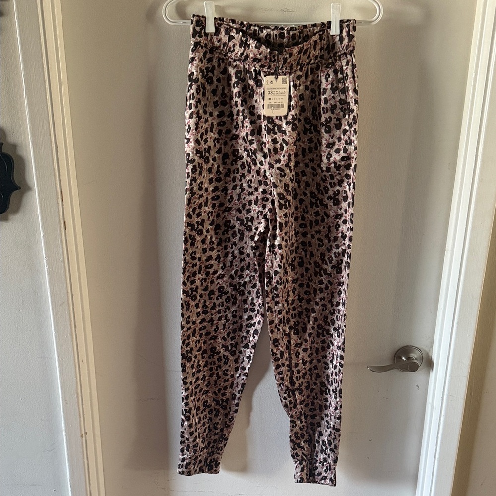 Chic Animal Print Pants